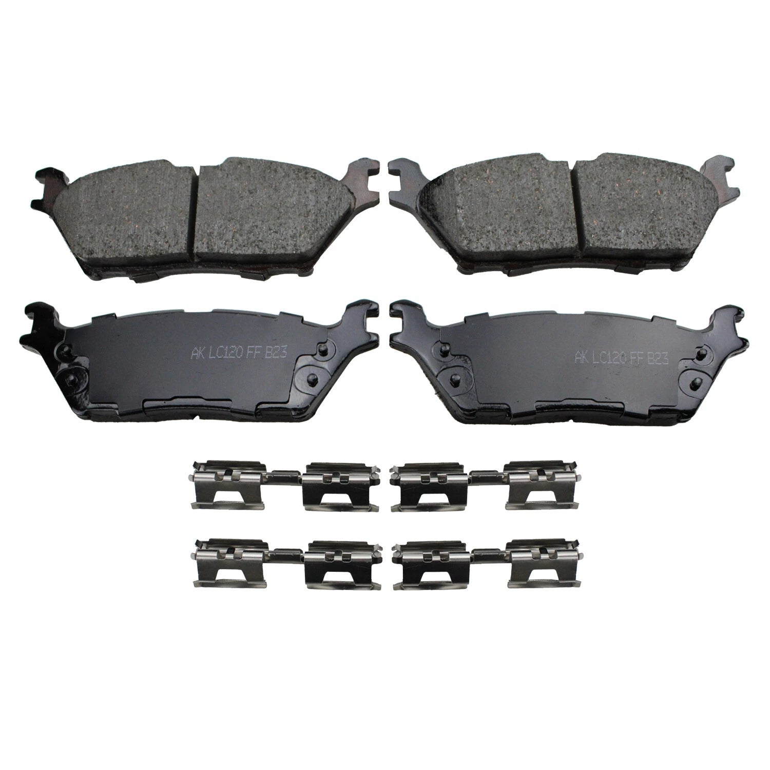 Set of 4 Akebono ProACT Rear Ceramic Slotted Brake Pads for F-150 Expedition Navigator