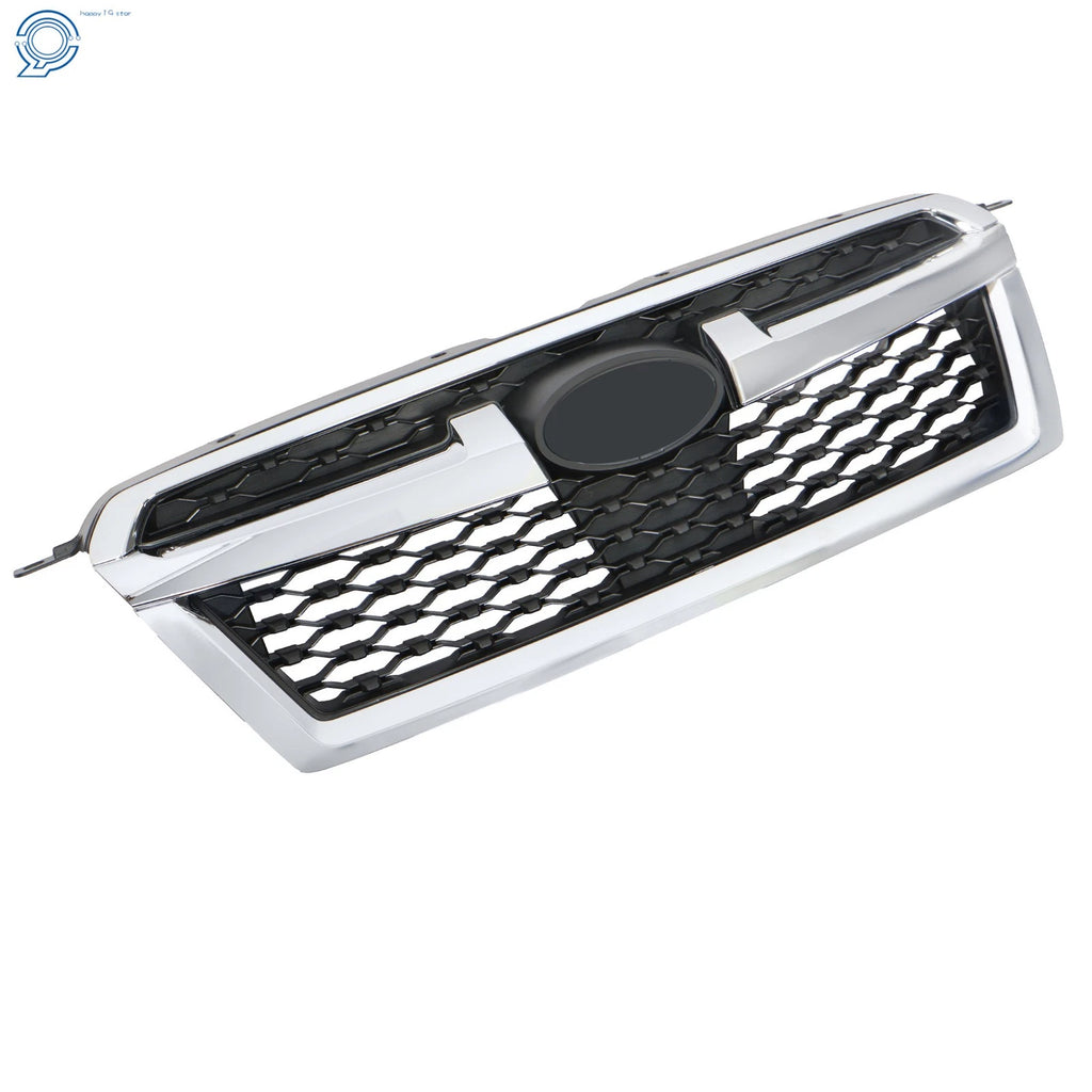 Chrome and Black Front Upper Bumper Grille Assembly for Subaru Legacy (2013-2014)
