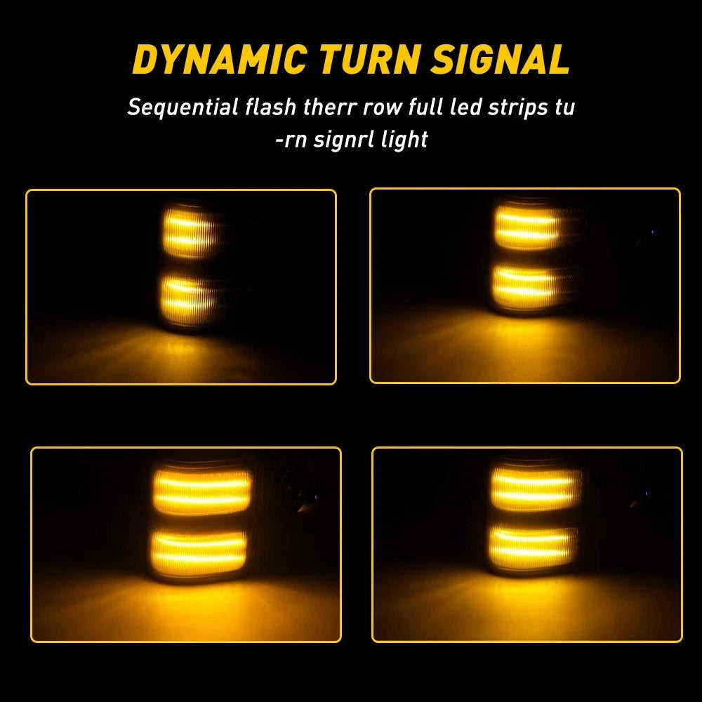 LED Smoke Lens Side Mirror Turn Signal Lights for Ford Super Duty (2008–2016)