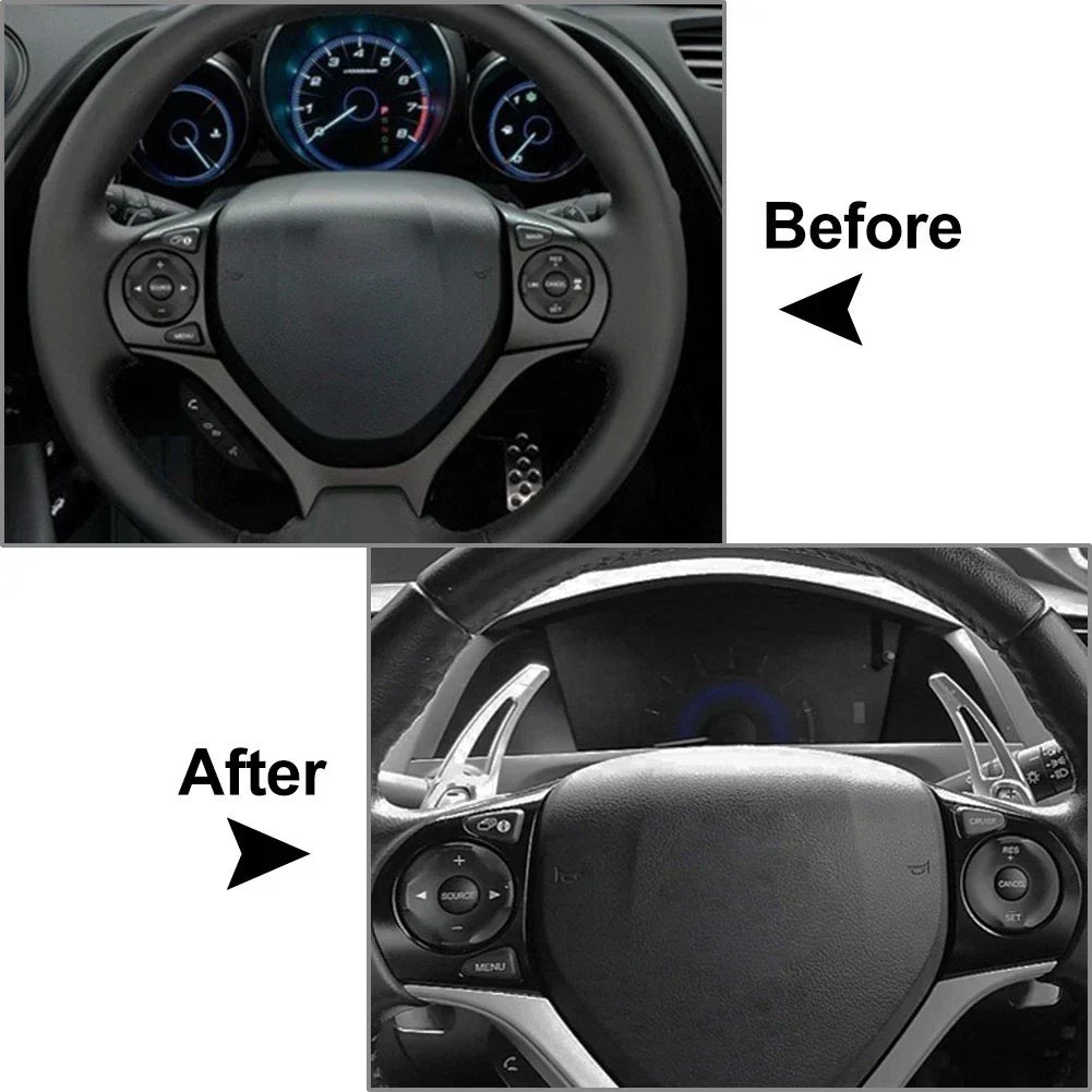 Steering Wheel Shift Paddle Shifter Extension for Honda Civic (2012-2015)