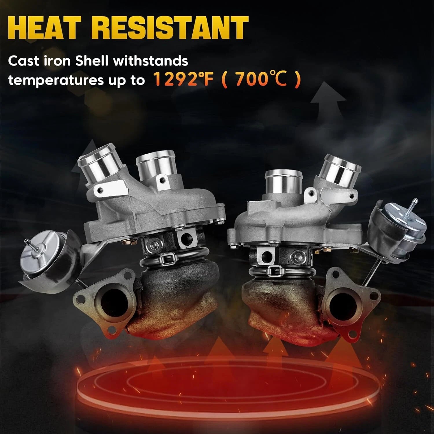 Left + Right Turbo Turbocharger for Ford F150 V6 3.5L Ecoboost (2013–2016)