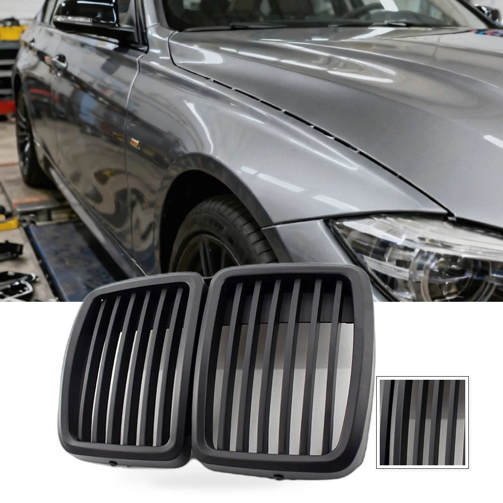 Front Bumper Grille for BMW 3 Series E30 (1982–1994) Matte Black