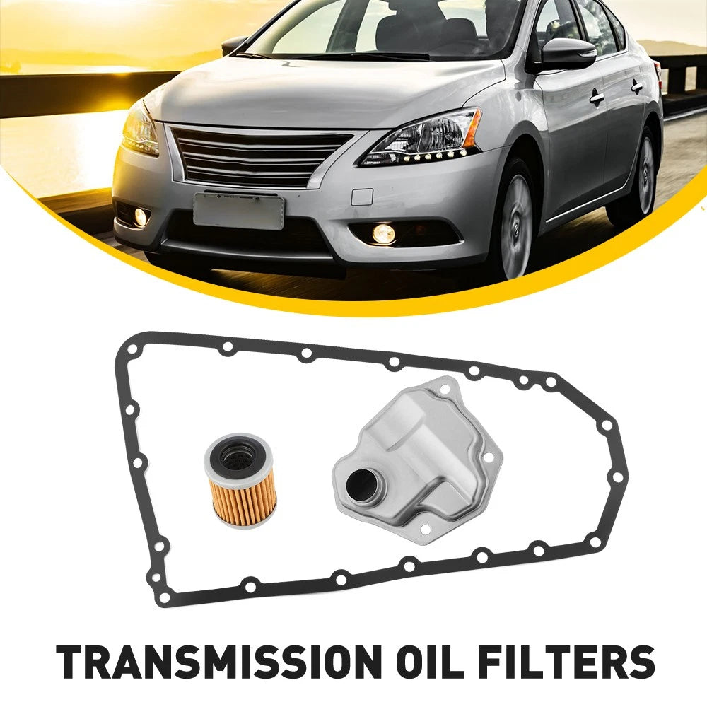 Set of 3 Transmission Oil Filters with Gasket for Dodge Caliber (2007–2012)
