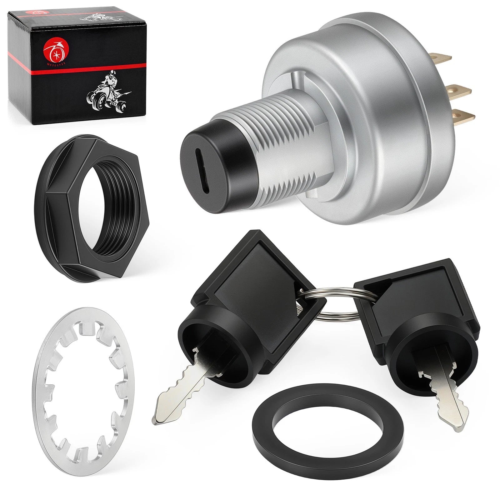 Ignition Switch for Polaris Ranger 500 6x6 (1999) - 2410109, 2 Keys
