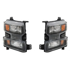 Headlight Assembly for Chevy Silverado 1500 (2019-2021) Halogen Clear