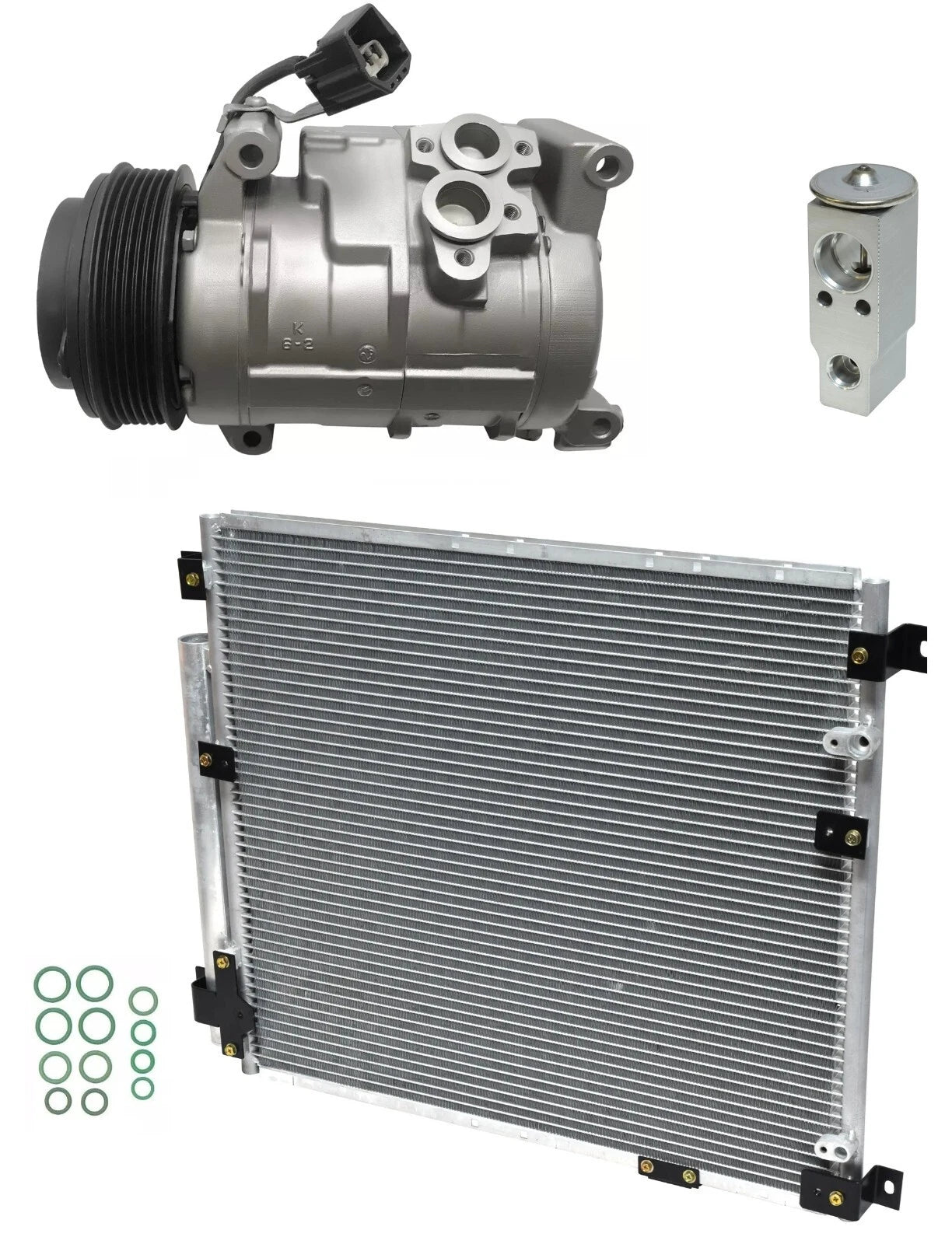 A/C Compressor Kit With Condenser for Cadillac SRX 3.6L (2009–2016)