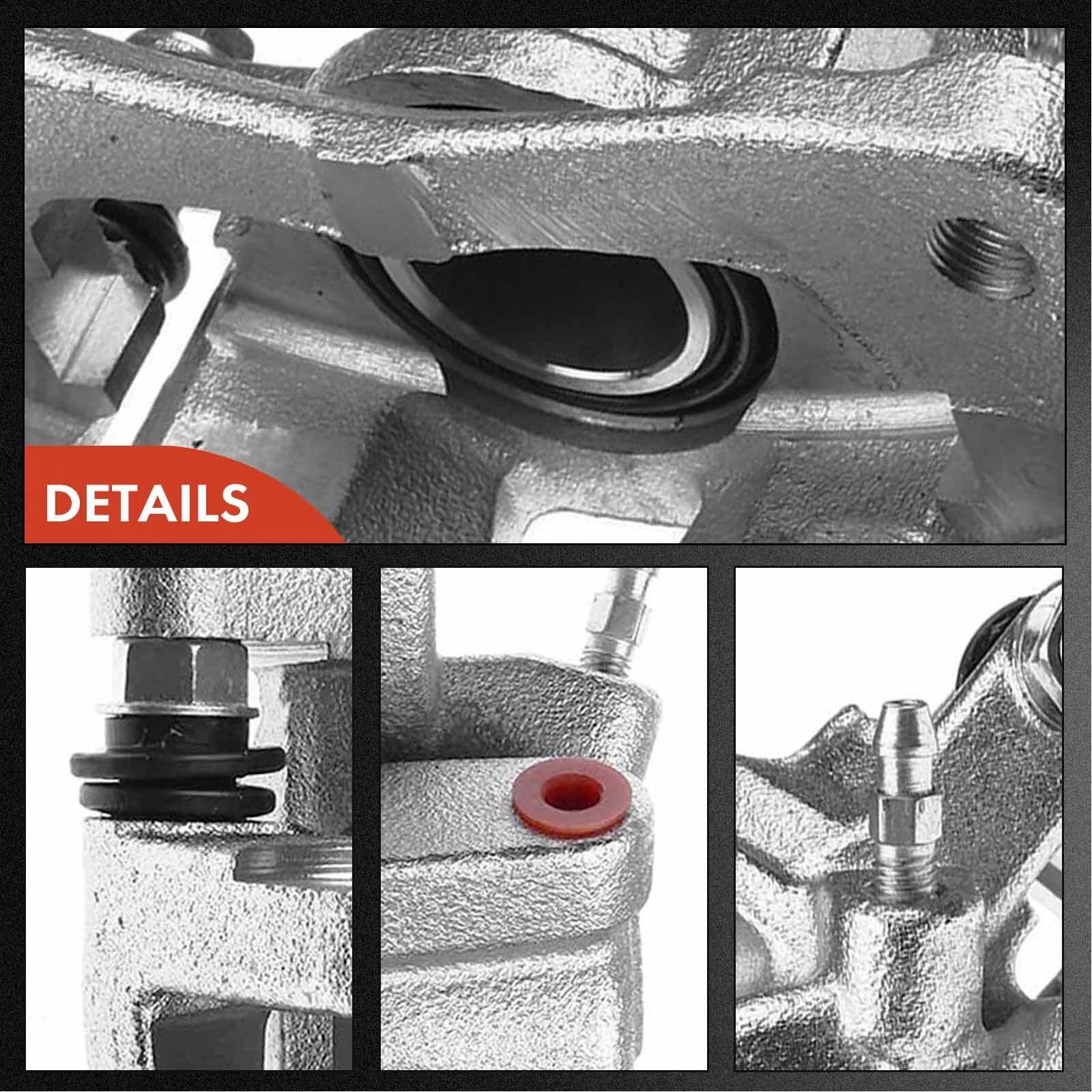 Front Brake Caliper and Ceramic Pad for Toyota Sienna (2004-2010)