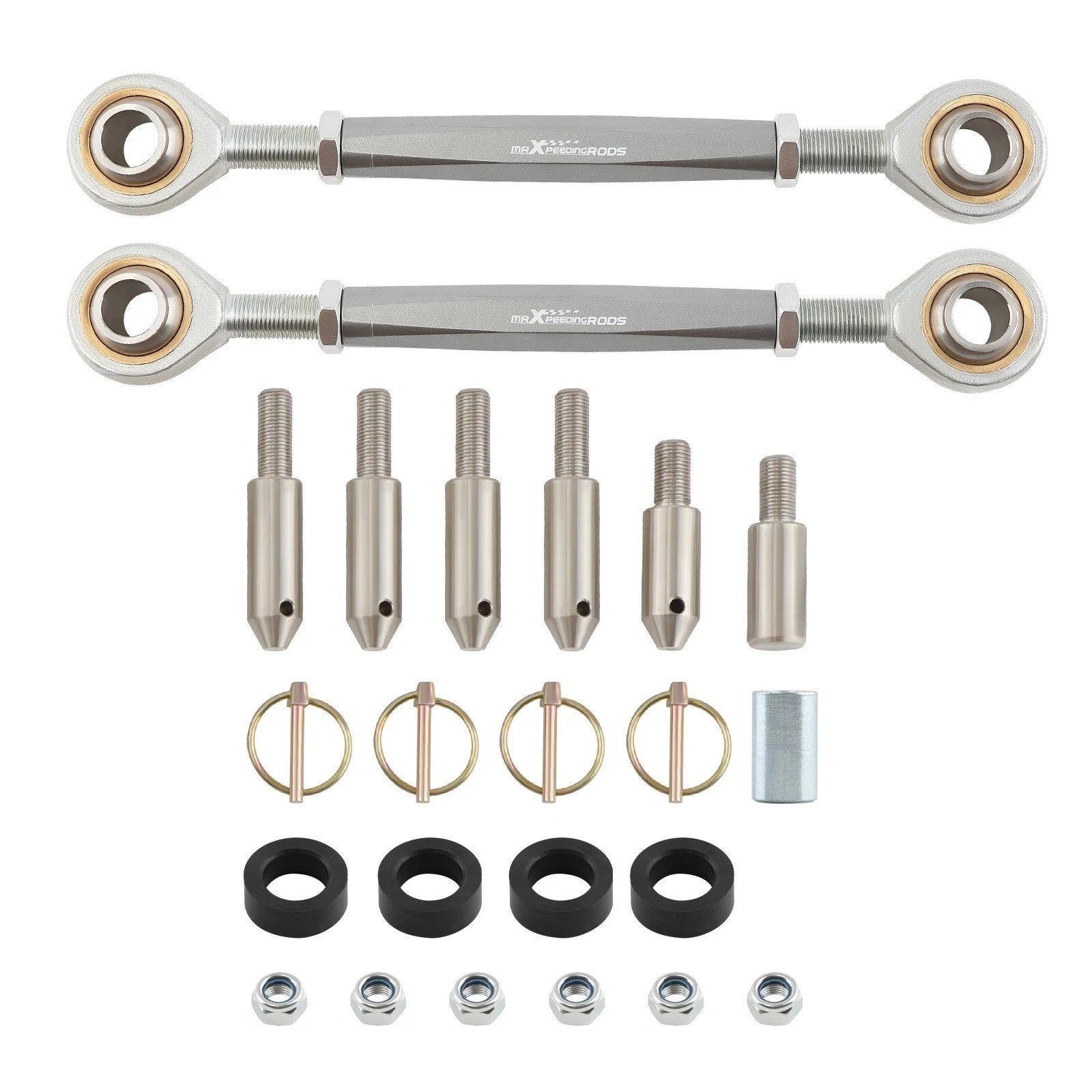 Adjustable Front Sway Bar Links for Jeep Wrangler JK JKU (2007–2021)