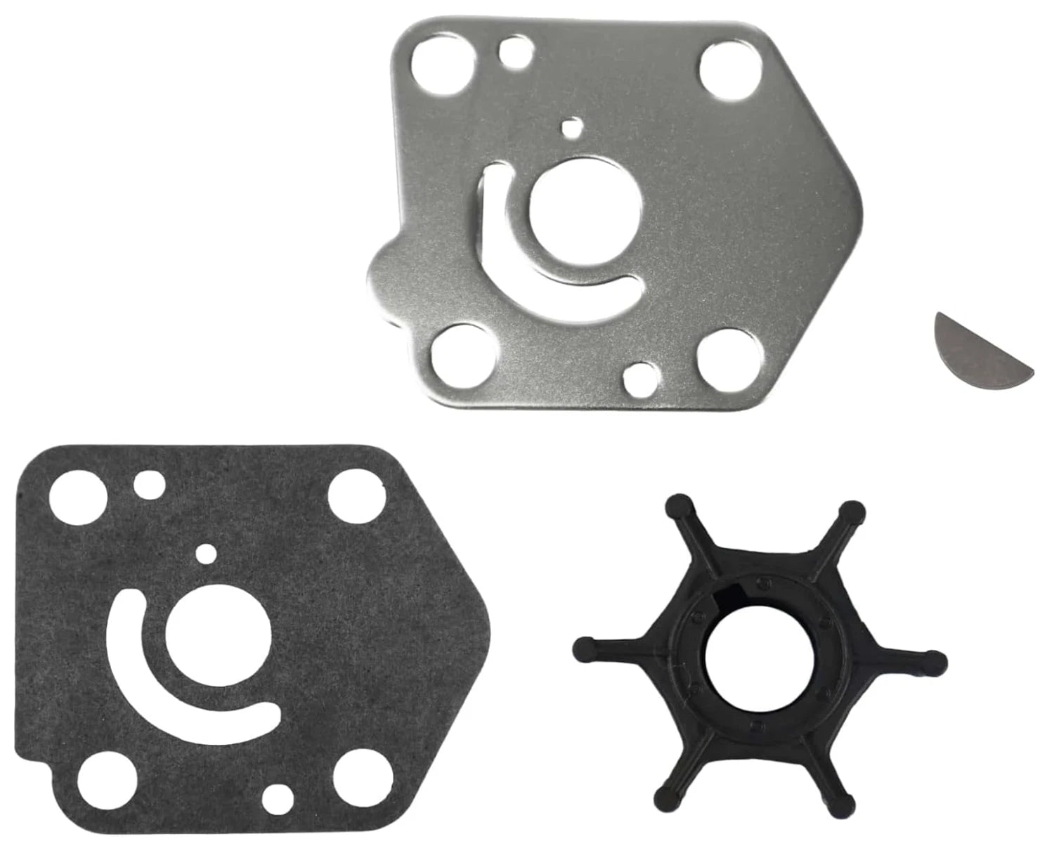 Outboard Water Pump Impeller with 5033114 Plate for Johnson Evinrude (4S)