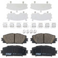 Set of 4 Front Brake Pads for Toyota Yaris (2007–2018) Ceramic Low Dust
