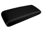 Console Lid Cover for Toyota Supra MK3 (1986–1992) Carbon Fiber White Stitch