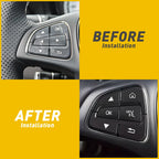 Steering Wheel Multi-Function Button Cover for Mercedes-Benz C300 (2015-2017)