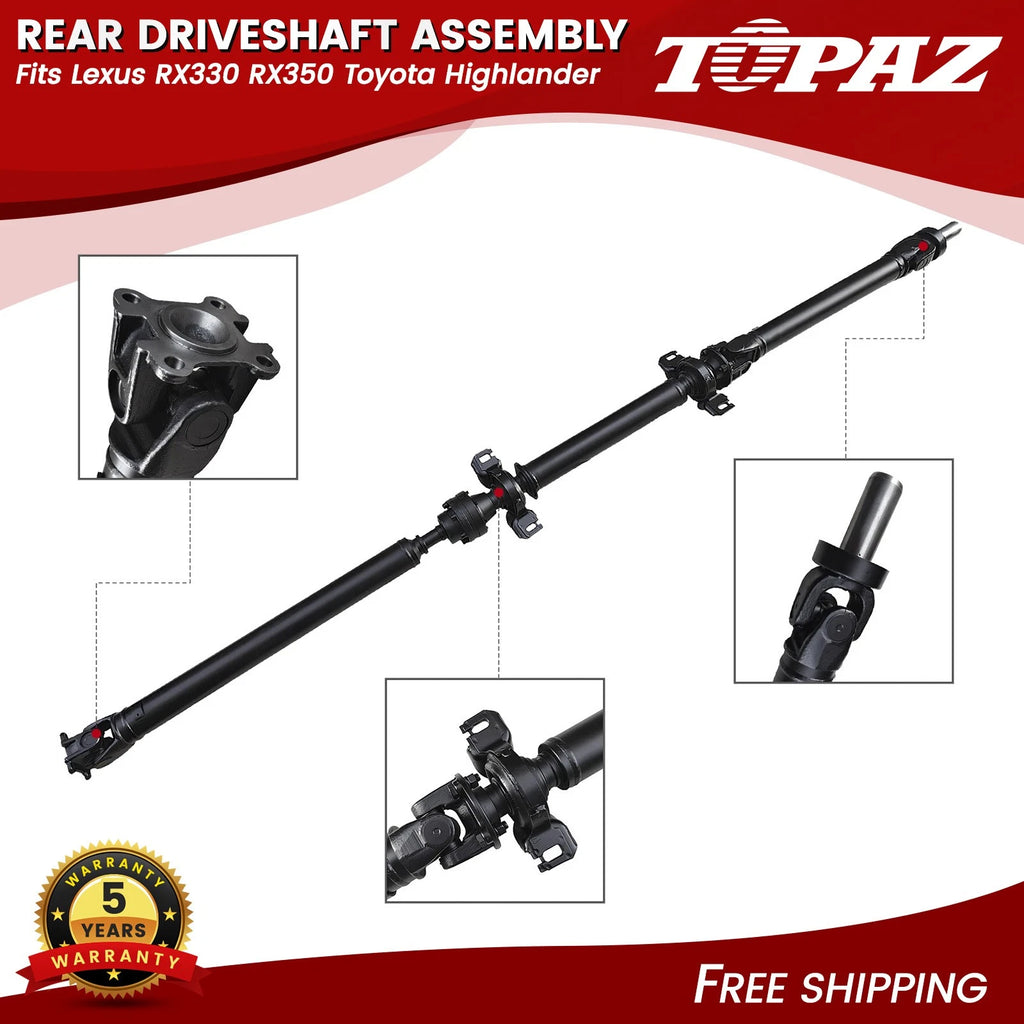 Rear Drive Shaft Assembly for Lexus RX330 RX350 Toyota Highlander (2004–2010)