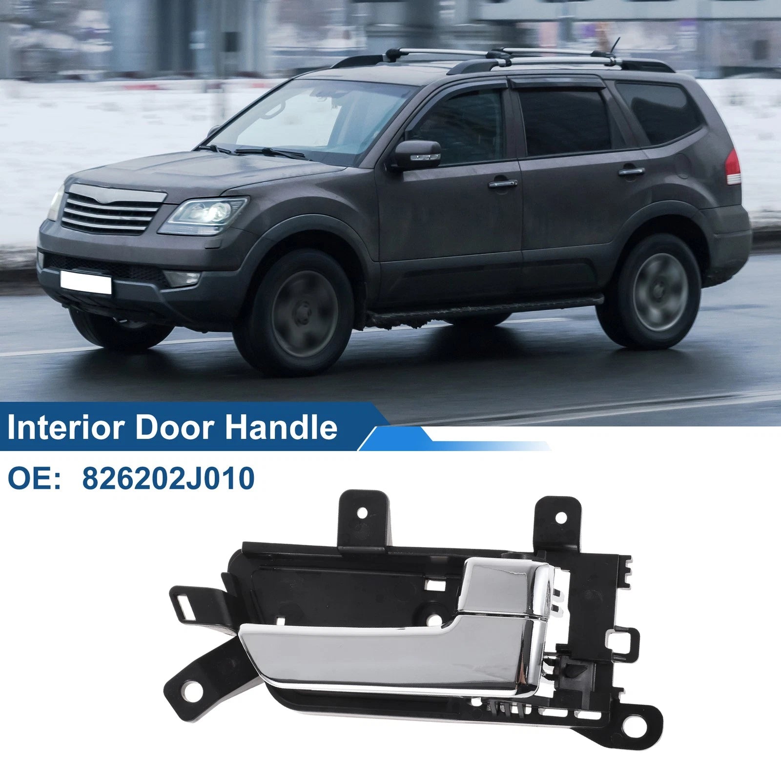 Front Driver Side Interior Door Handle for Kia Borrego (2007–2015) No. 826202J010