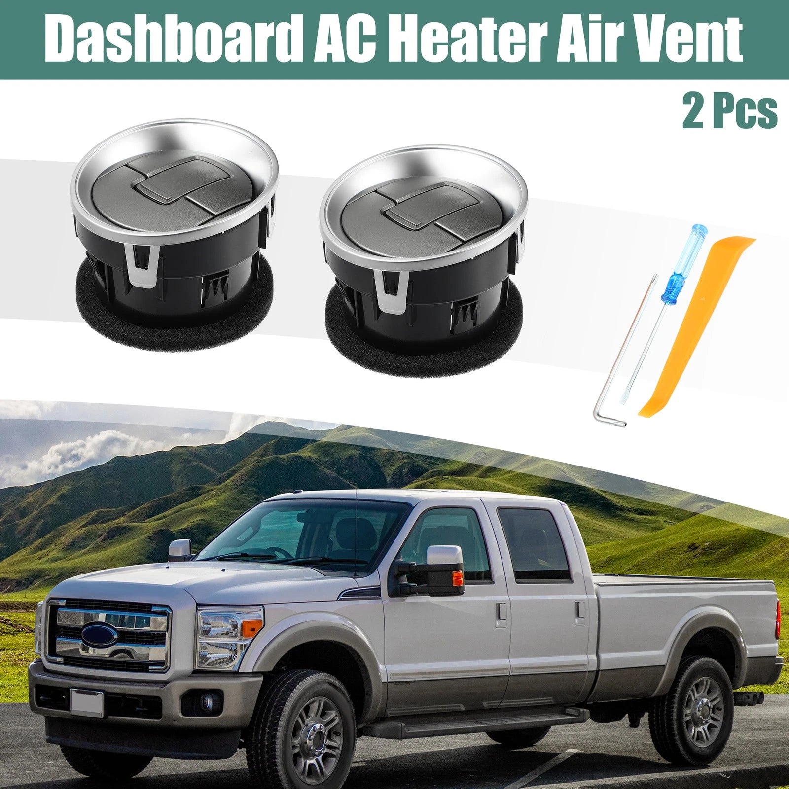 2 Pcs Front AC Heater Air Vent CL3Z19893EA for Ford F-150 (2012–2014)