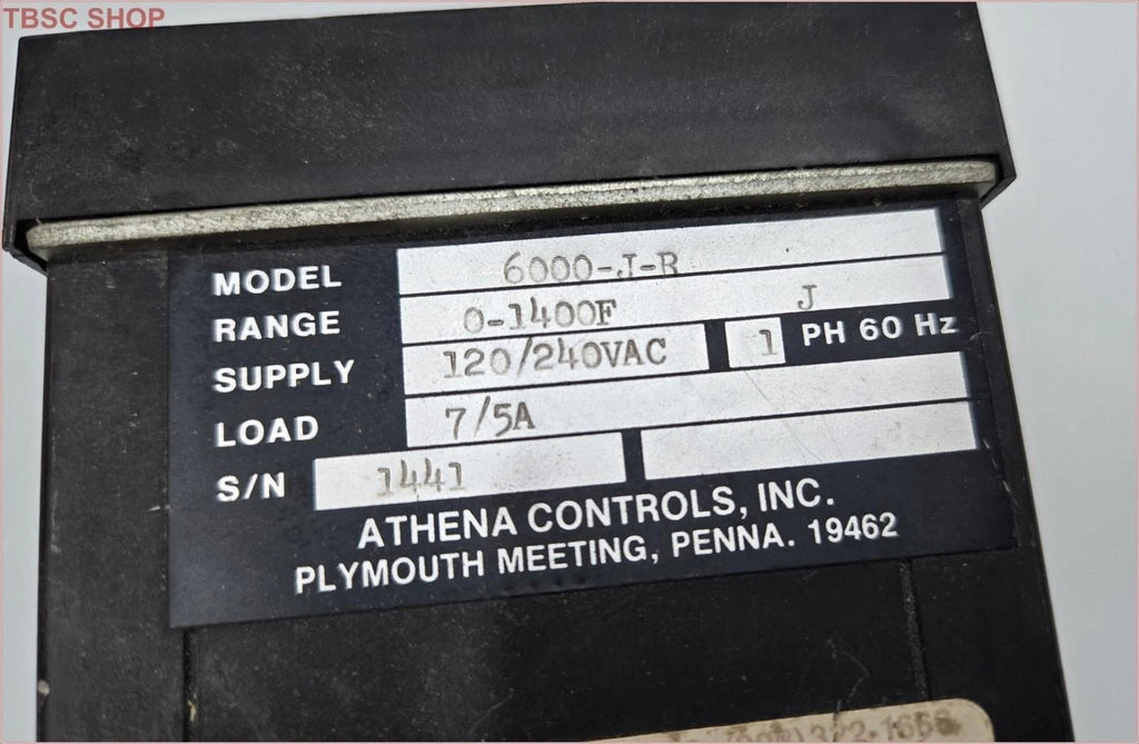 ATHENA 6000-J-R Thermocouple for Omega Engineering (0-1400F)
