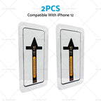 2PC Tempered Glass Screen Protector for iPhone 12 Pro Max, 13 Pro Max