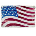 United States Flag Corrugated Aluminum Sign 12" x 18" Decor