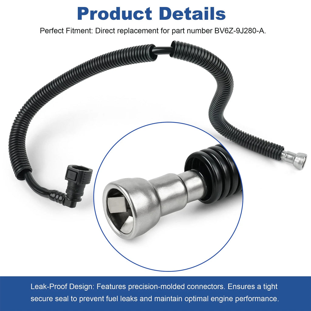 Fuel Feed Hose Assembly for Ford Focus (2012–2018) BV6Z-9J280-A, 809-009
