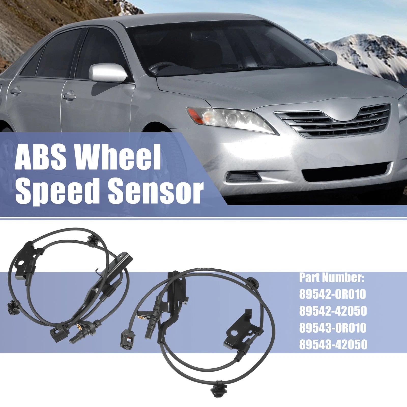 ABS Sensor Set of 2 for Toyota RAV4 (2006–2018) No. 89542-0R010/89543-42050