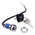 2 Way Key Switch Assembly with 2 Keys 1115-520003-0A for Big Joe Forklift