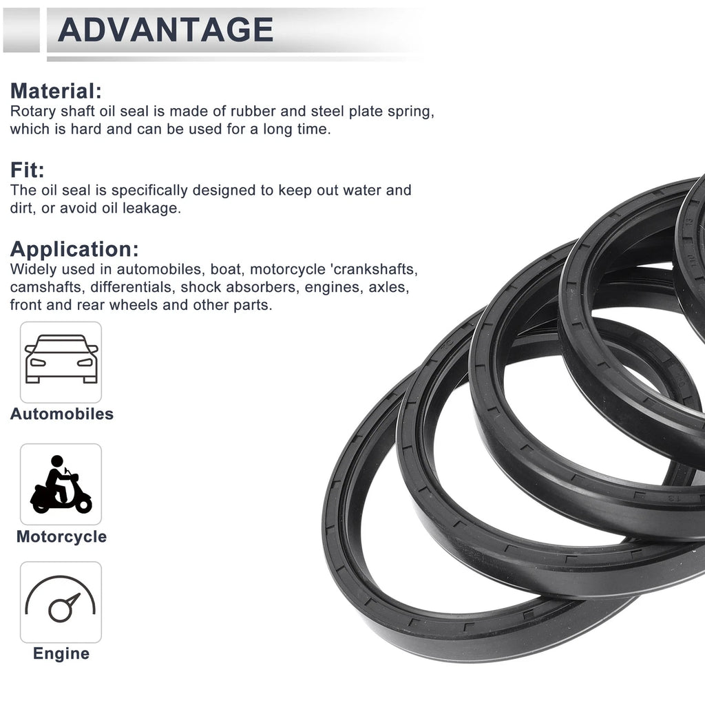 Set of 5 Oil Seal Rotary Shaft Seal Nitrile Rubber 95x110x13mm