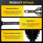 CV Axle Shaft Front Left for Nissan Versa, Tiida, Cube (2007–2014)