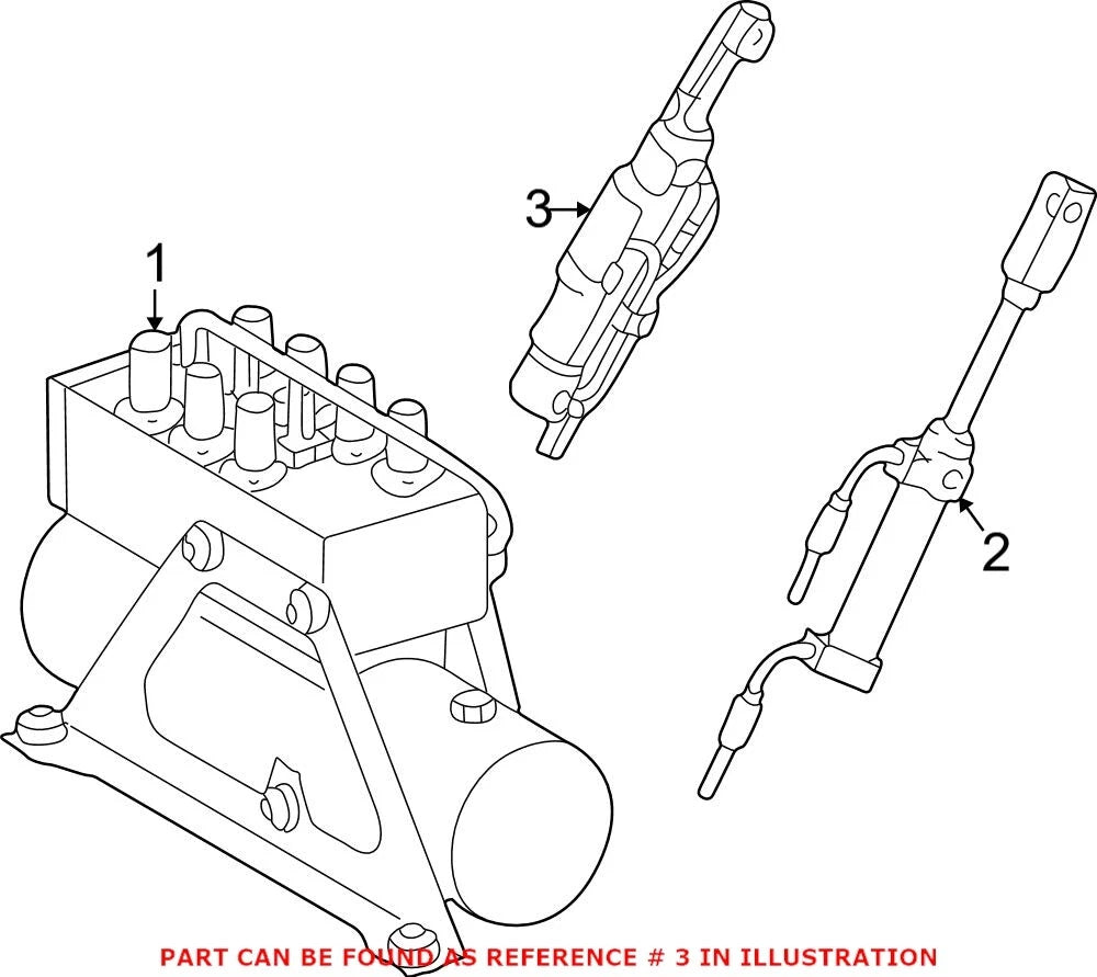 Genuine OEM Hydraulic Cylinder 208800017264 for Mercedes-Benz Convertible