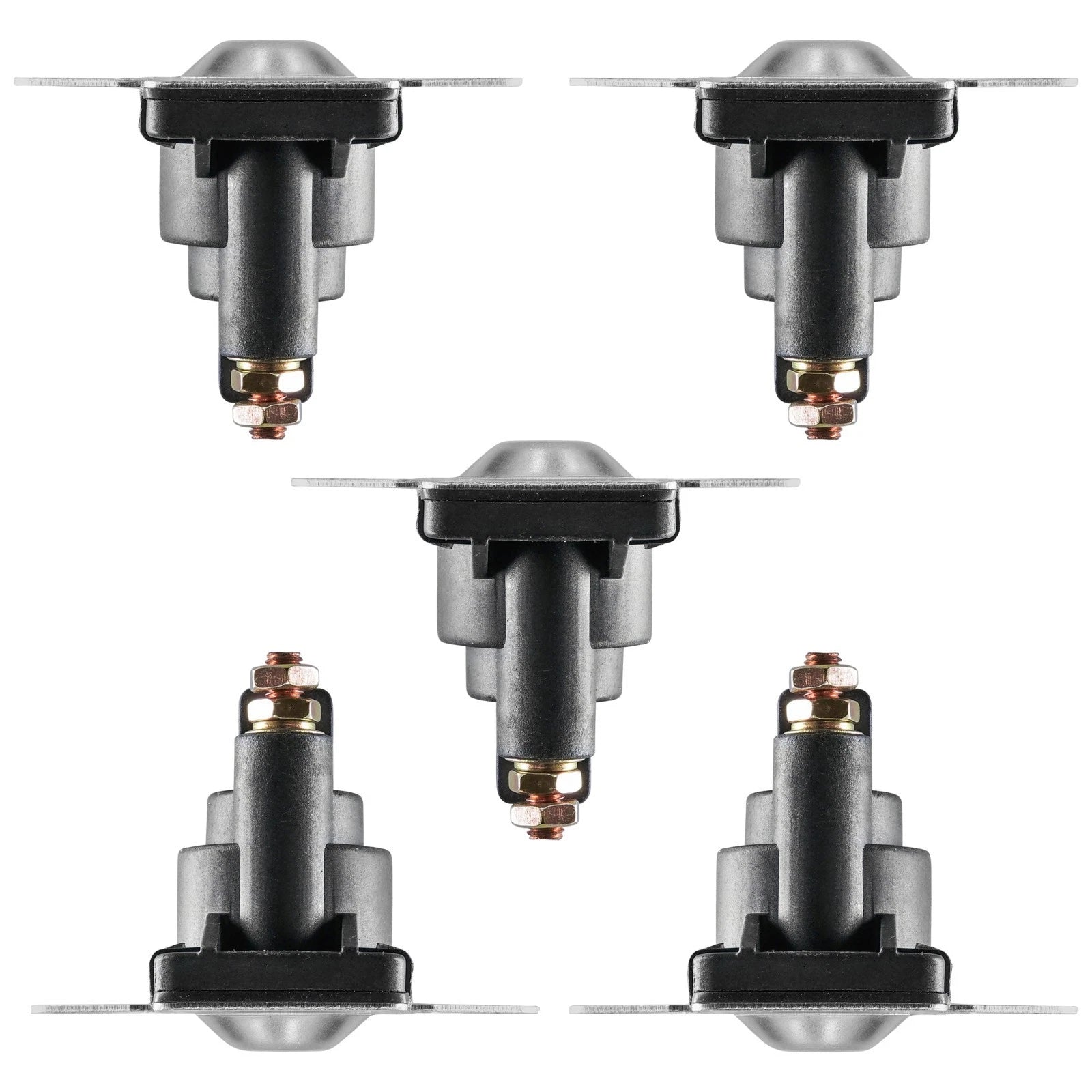 Set of 5 Starter Solenoid Relays for Mercury Marine 25HP 40HP (1989)