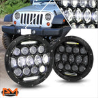 Integrated LED Bug Eye Projector Headlights for Wrangler (2007–2018)