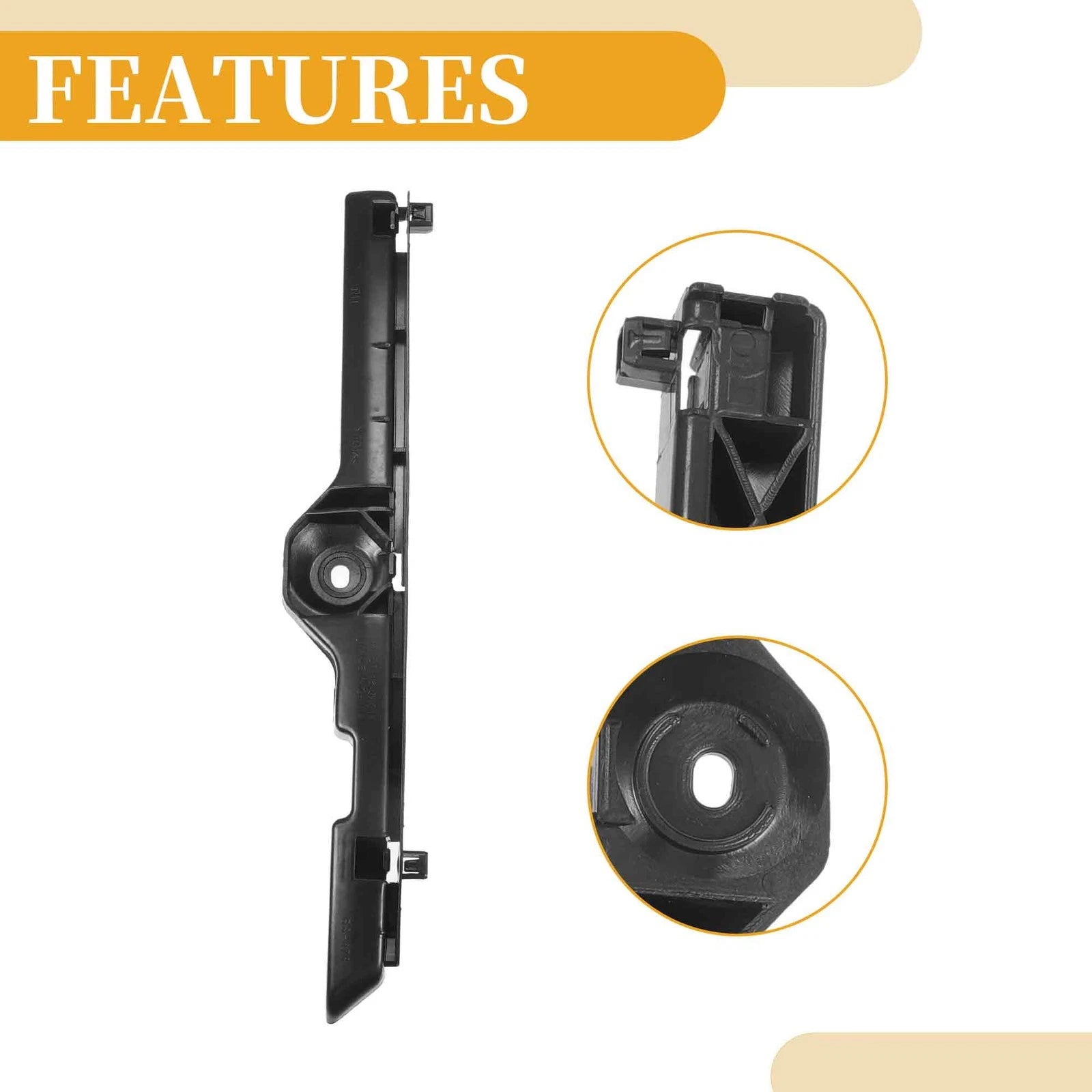 Set of 2 Front Bumper Support Brackets for Toyota Hilux (2005–2009)