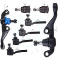 Set of 8 Front Lower Ball Joints and Tie Rods for Dodge Challenger Charger (1970–1972)