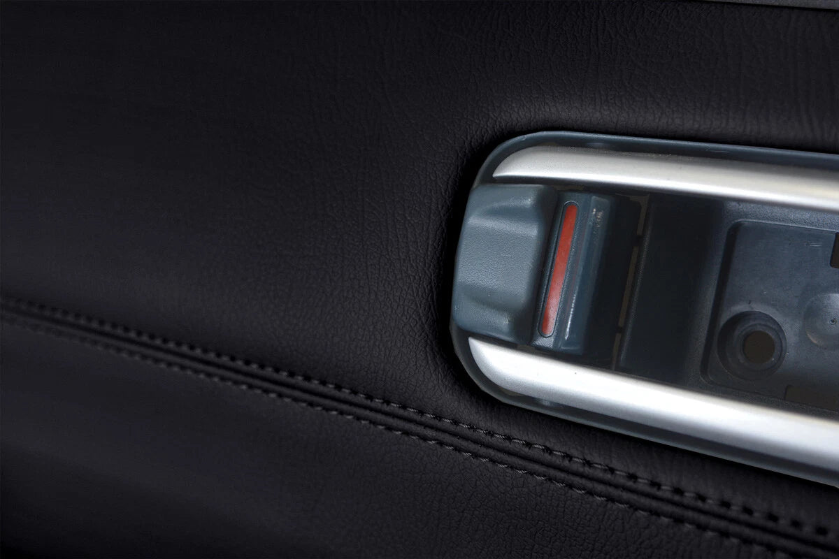Leather Door Panel Cover for Honda Pilot (2009–2015) Black