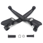 Black Skull Smooth Brake Clutch Levers for Harley Touring Trike (2008–2013)