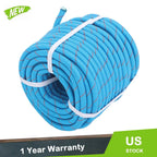 1/2" Double Braid Polyester Rope for Heavy-Duty Use (8400 lbs Breaking Strength)