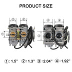 Carburetor & Fuel Valve Petcock for Yamaha Raptor 660R (2001–2005)