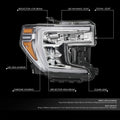 Chrome Amber LED Right Side Headlight Assembly for GMC Sierra 1500 (2019–2022)