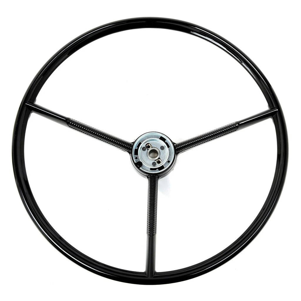 Steering Wheel OE Reproduction for 1966 Ford Bronco (Black 17-Inch)