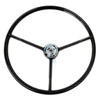 Steering Wheel OE Reproduction for 1966 Ford Bronco (Black 17-Inch)