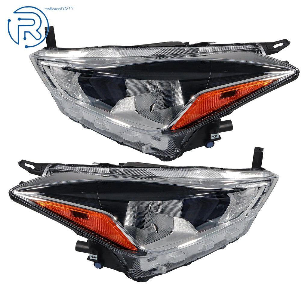 Set of 2 Chrome Halogen Headlights for Nissan Kicks (2018-2020)