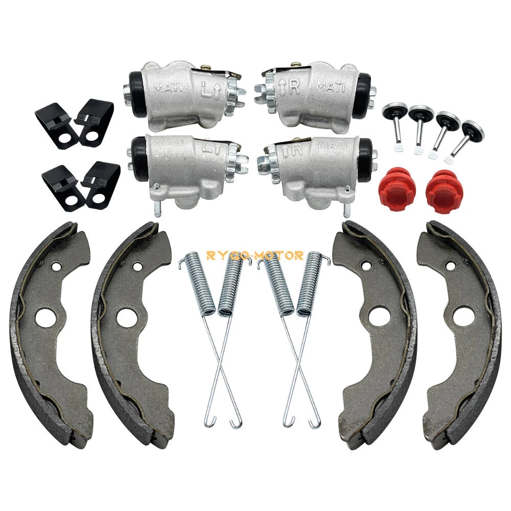 Front Brake Wheel Cylinders & Shoes Kit for Honda Rancher 400 TRX400F (2004–2007)