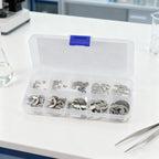 Set of 120 E Clips Circlips Stainless Steel Retaining Rings 1.5mm to 10mm