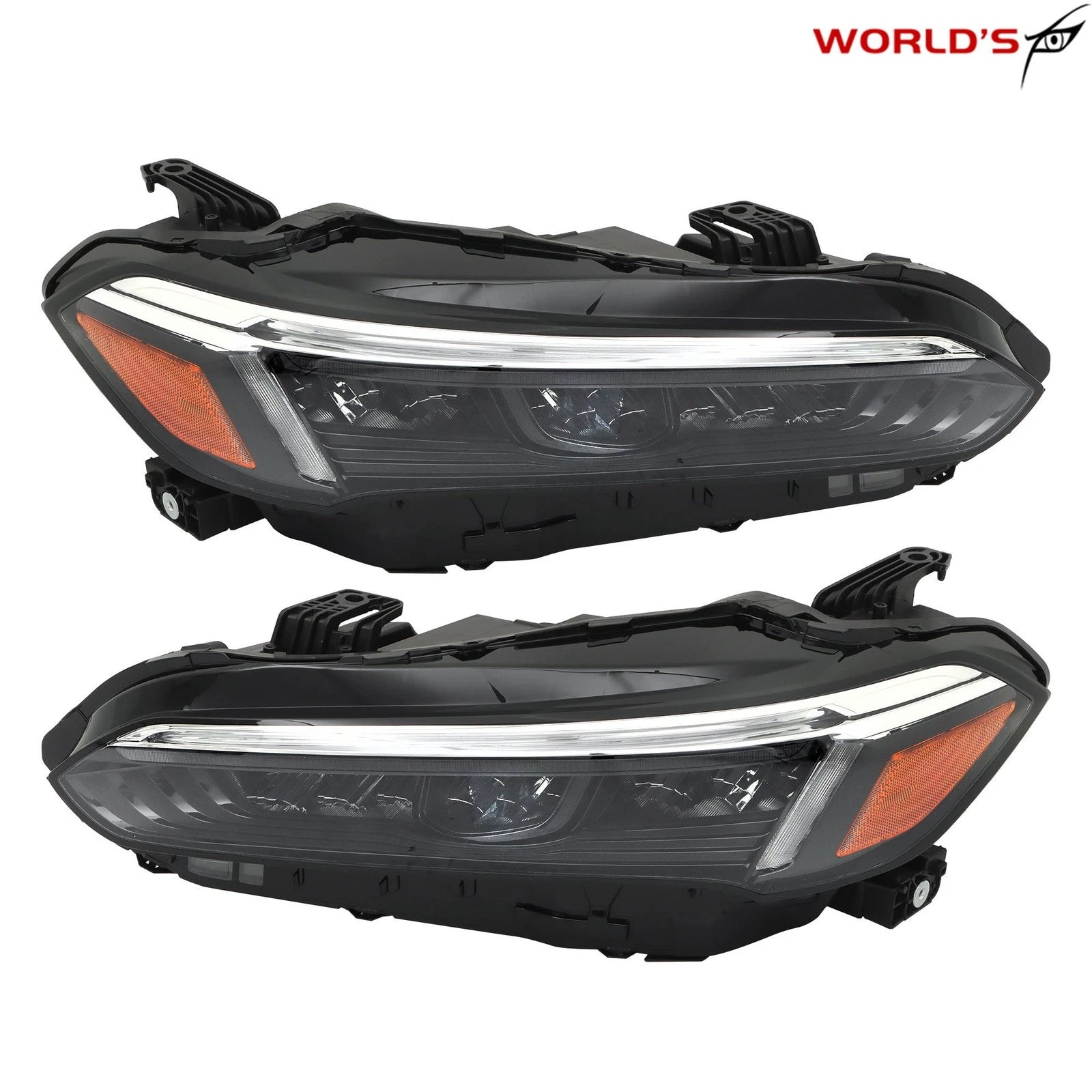 Set of 2 LED Headlamps for Honda Civic Sport/Touring (2022–2023) Black