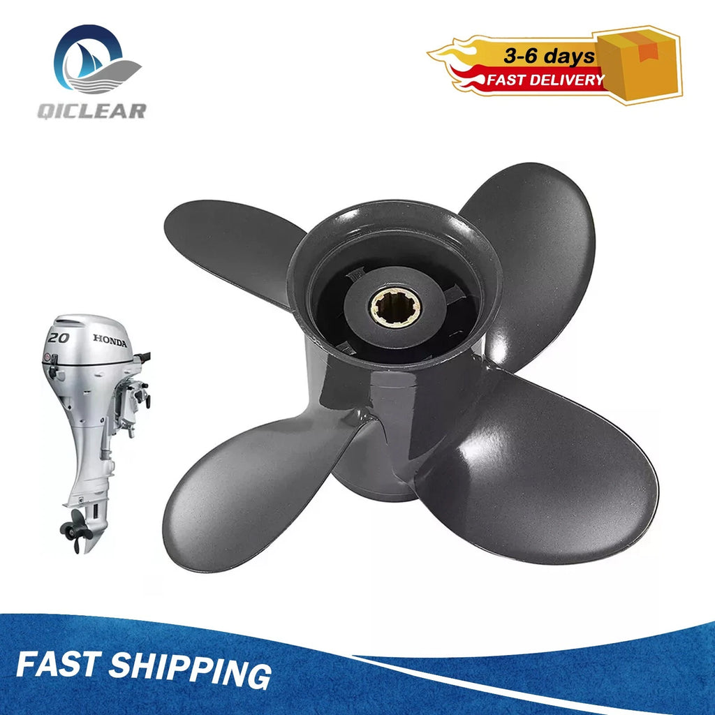 9 1/4 x 11 Aluminum Outboard Propeller for Honda 8-20HP (8 Tooth, RH)