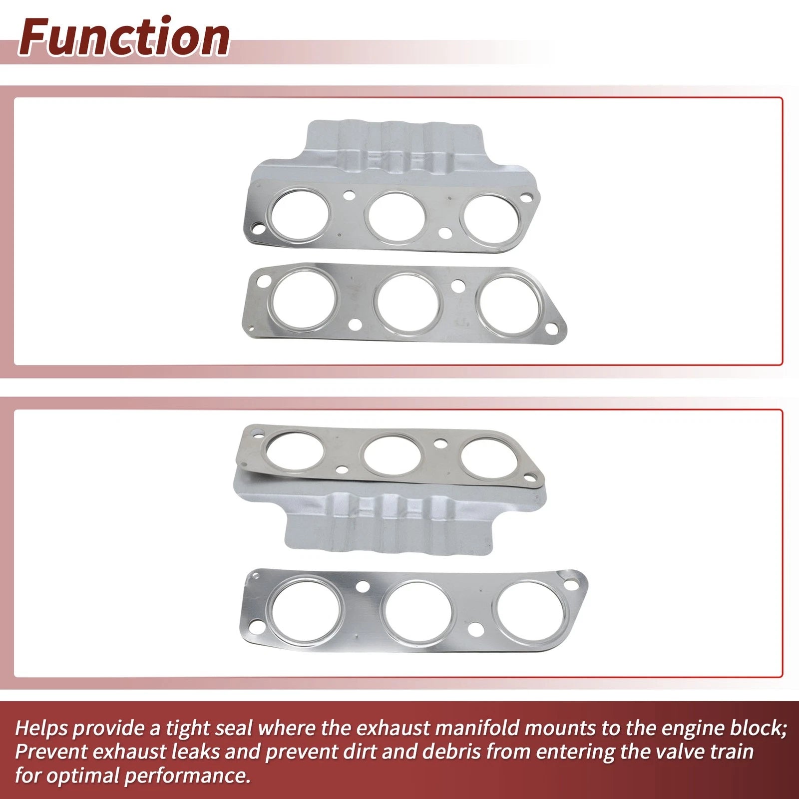 1 Pc Exhaust Manifold Header Gasket for Mitsubishi Outlander (2007–2025) No. 1555A246