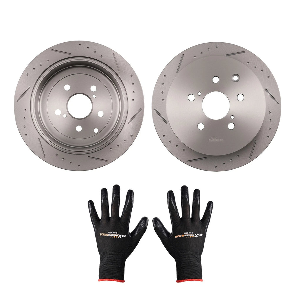 Rear Brake Rotors Set for Lexus RX450h (2010–2015) Toyota Sienna (2011–2020) S31544