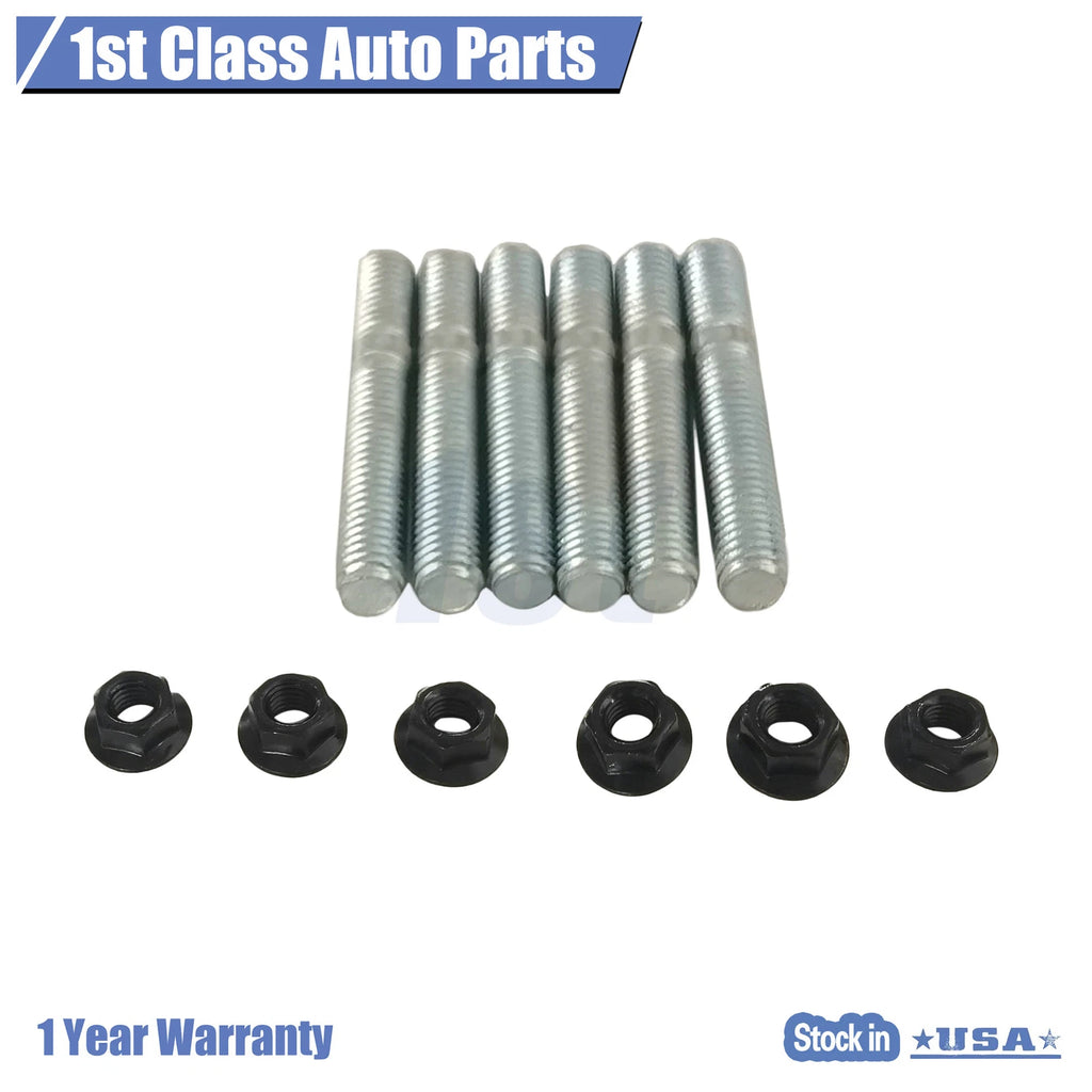 Front Exhaust Flange Stud and Nut Kit for GMC Canyon Savana 2500 3500 (2018)