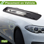 1 Pc Right Side Marker Light Cover for BMW 528i (2011–2016) 63137154170 Black