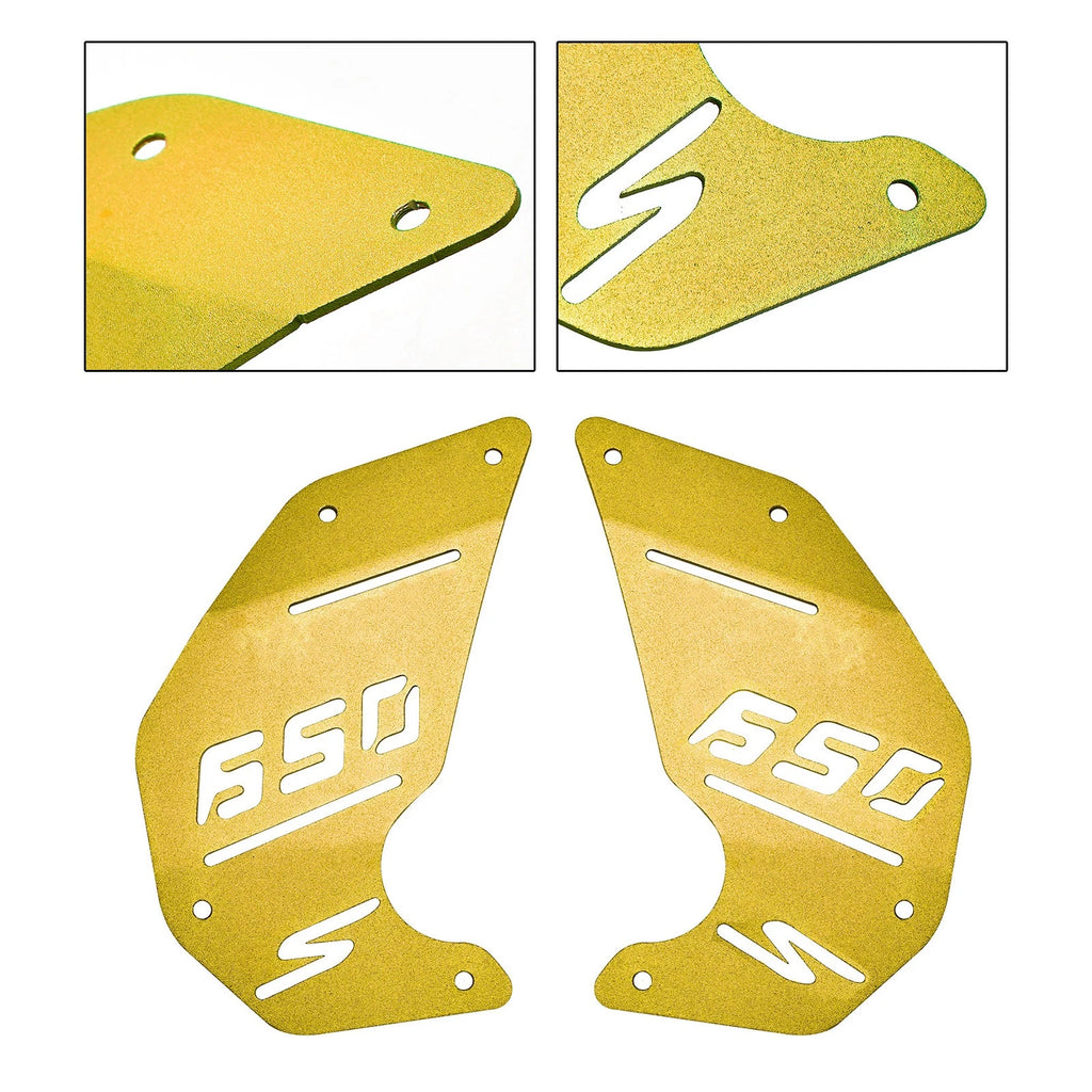 CNC Engine Side Panel Cover Plate Gold for Kawasaki Vulcan S EN650 VN650 (2015–2022)