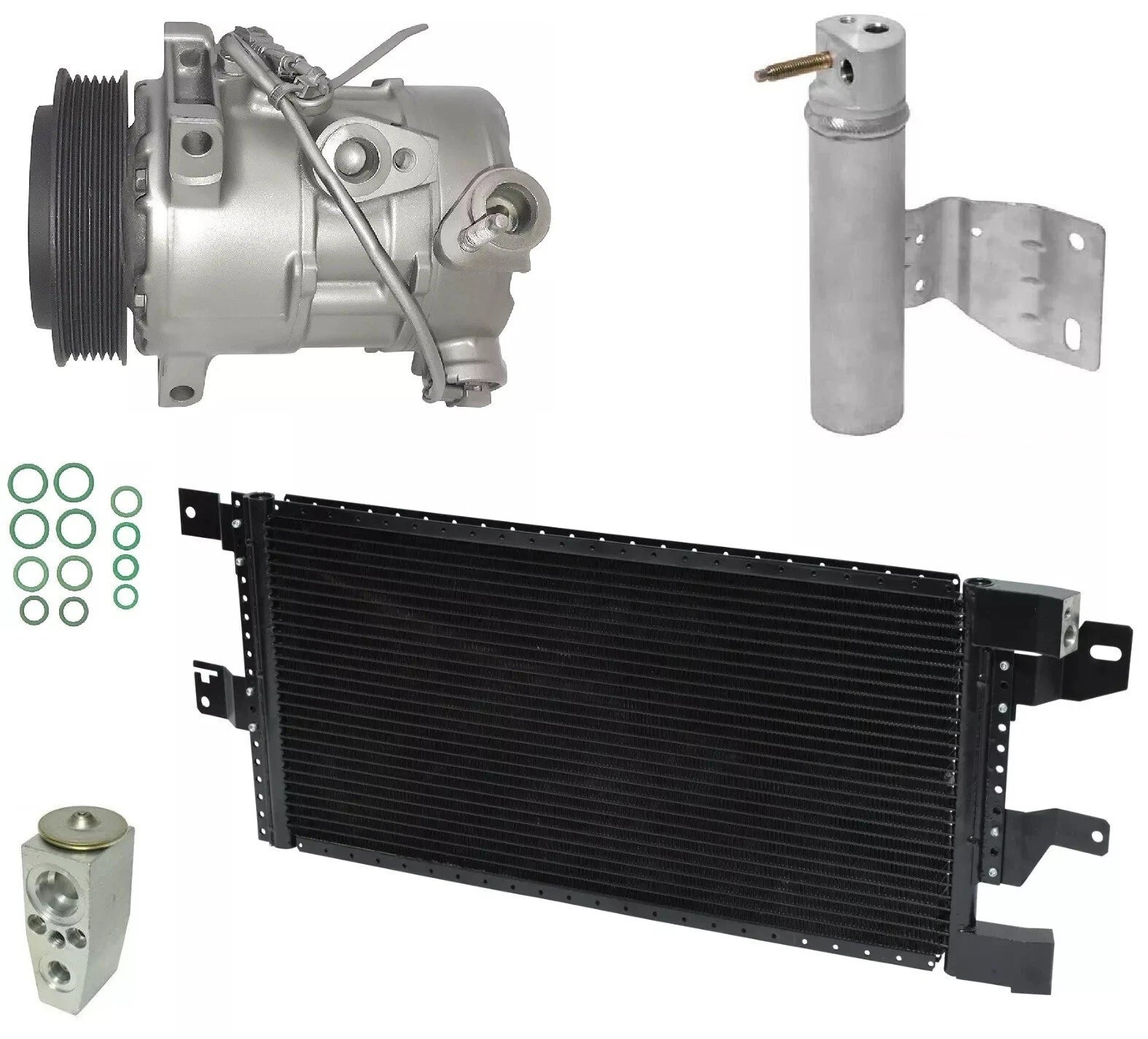 AC Compressor Kit with Condenser for Jeep Compass 2.0L (2013–2013)